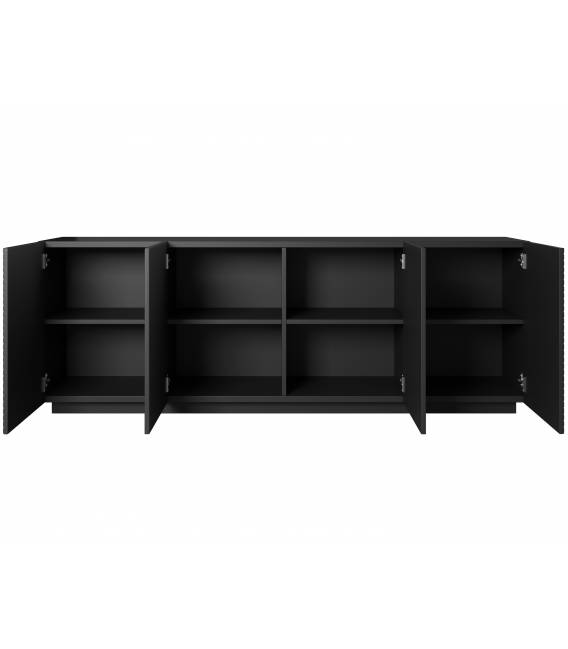 Komoda TASHA 200x43 matinė juoda