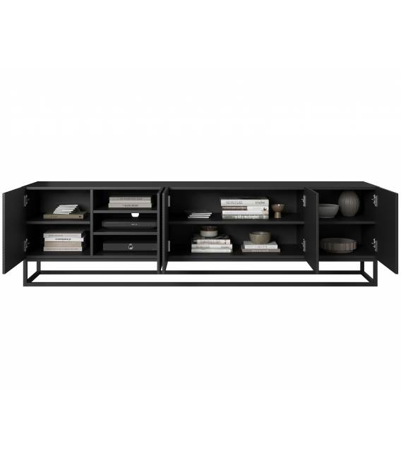 TV staliukas TASHA 200x40 matinis juodas