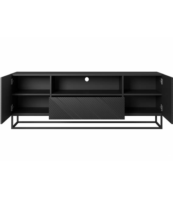 TV staliukas TASHA 167x40 matinė juoda