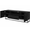 TV staliukas TASHA 167x40 matinė juoda