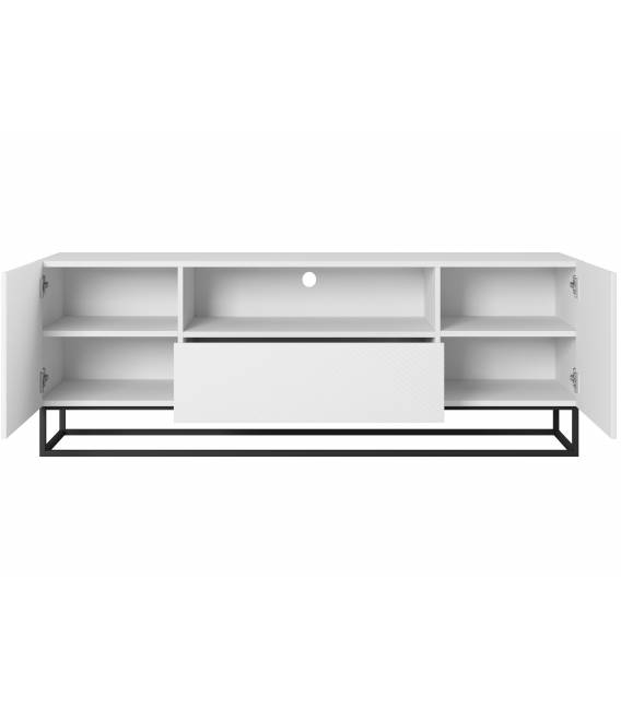 TV staliukas TASHA 167x40 matinė balta