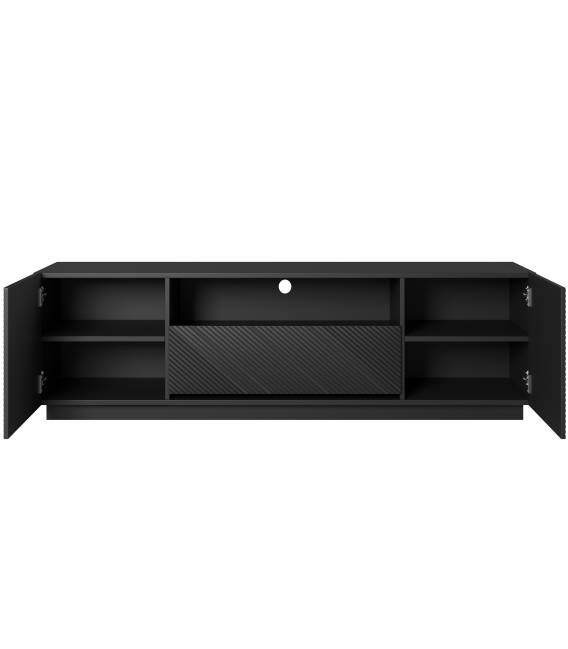 TV staliukas TASHA 167x40 matinė juoda