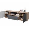 TV staliukas TASHA 167x40 matinė rusva