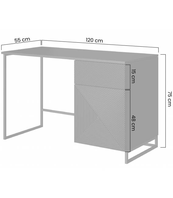 Darbo stalas TASHA 120x55 kašmyro