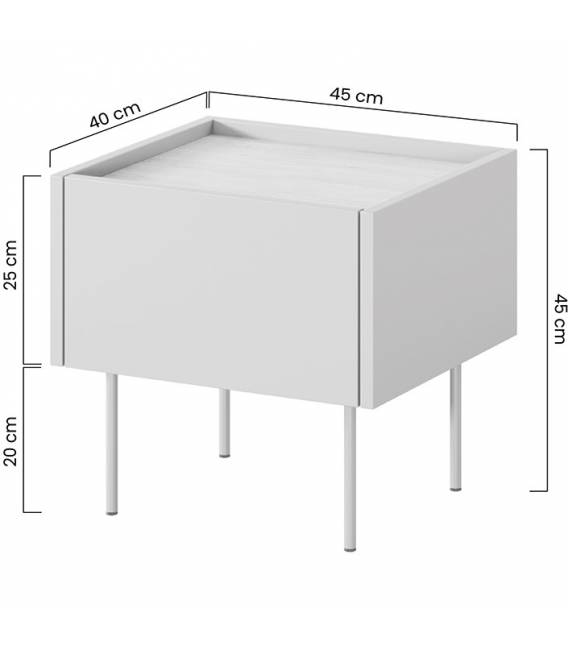 Naktinė spintelė DESIN 40x45 kašmyro