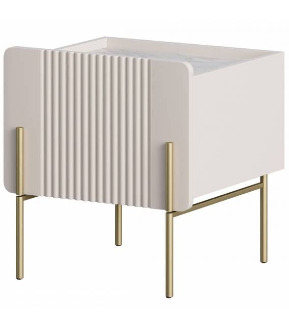 Naktinė spintelė MALMI 45x42 kreminė