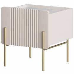 Naktinė spintelė MALMI 45x42 kreminė