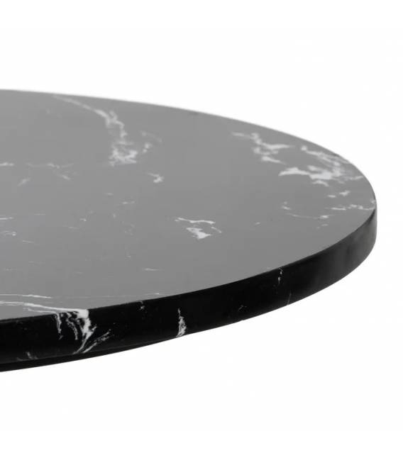 Šoninis staliukas MARBLE Ø45 juodas