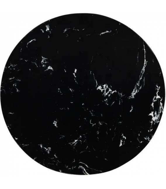 Šoninis staliukas MARBLE 40x54 juodas