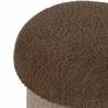 Pufai MUSHROOM 40x48 / 30x38 beige/rudas (2 vnt.)
