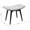 Pufas BLACK VICKY VIC 46x59 pilkas