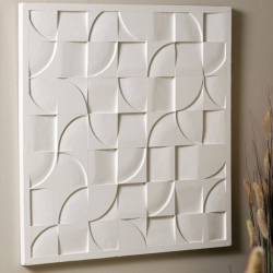 Paveikslas GEOMETRIA 90x90 baltas