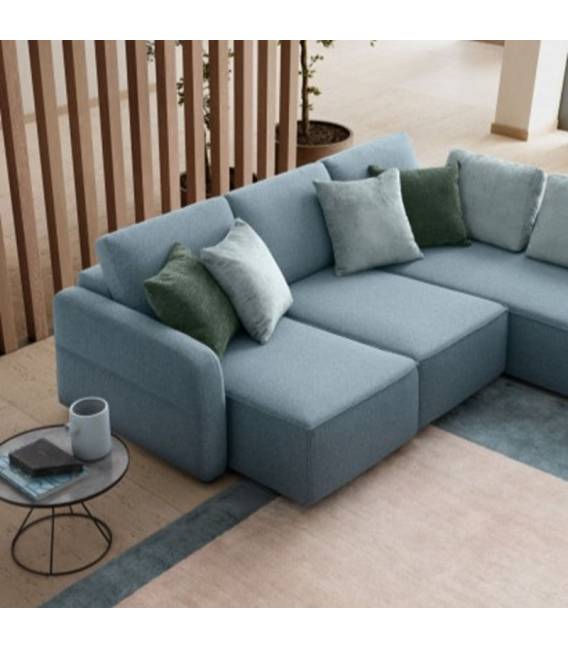 Minkštas kampas SOHO 250x224 mėlynas