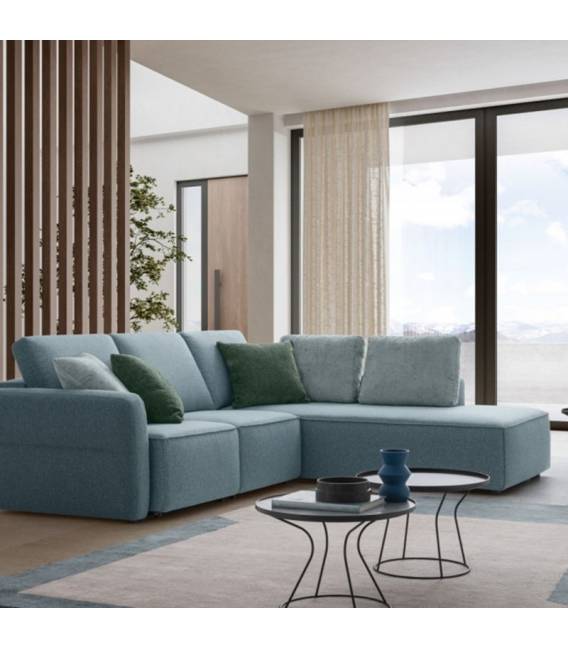 Minkštas kampas SOHO 250x224 mėlynas