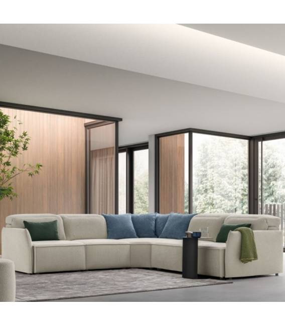 Minkštas kampas SWAN 302x302 rusvas