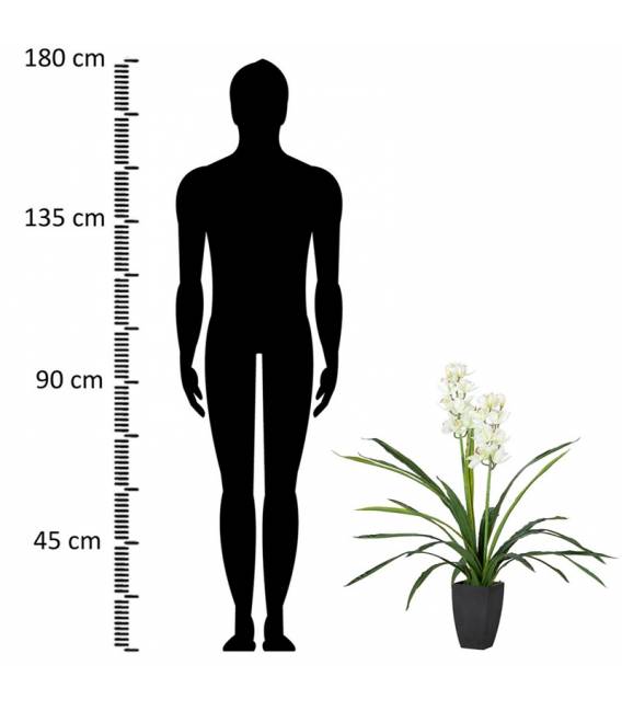 Dirbtinė gėlė ORCHIDĖJA balta