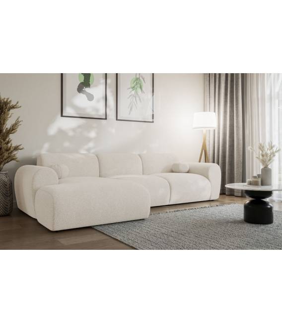 Minkštas kampas CLOUD 300x177 baltas