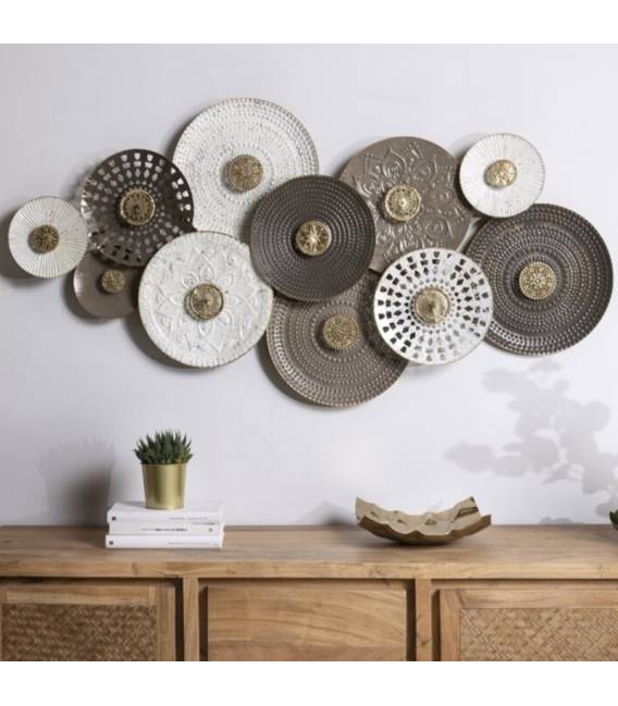 Dekoracija MANDALAS 134x68 balta/ruda