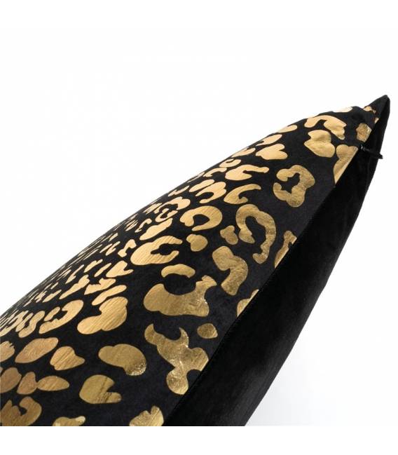 Pagalvėlė LEOPARDO 45x45 juoda/auksinė