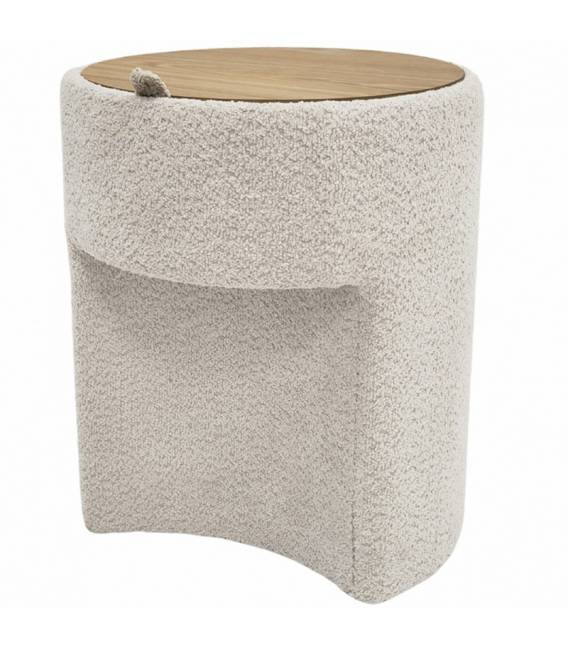 Šoninis staliukas RIZO Ø47 beige