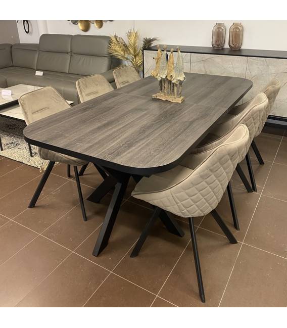 Išskleidžiamas stalas OSIO 200(276)x100x76 tamsiai rudas