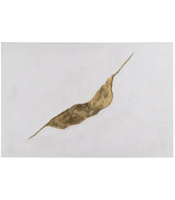 Paveikslas TEAR-A 120x80 baltas/auksinis