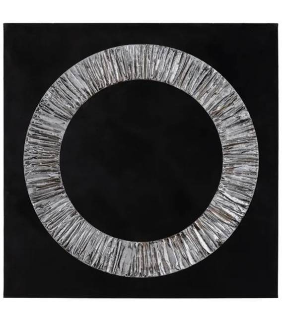 Paveikslas SILVER CIRCLE 100x100 juodas