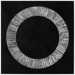 Paveikslas SILVER CIRCLE 100x100 juodas