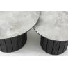 Kavos staliukai MUSHROOM S Ø70/Ø55 rambla/ black (2 vnt.)