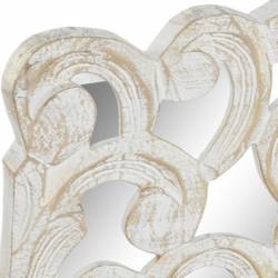 Dekoracija LEAF MIRROR 120x120 balta