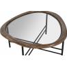 Kavos staliukas SPRUCE GLASS 76x81 rudas