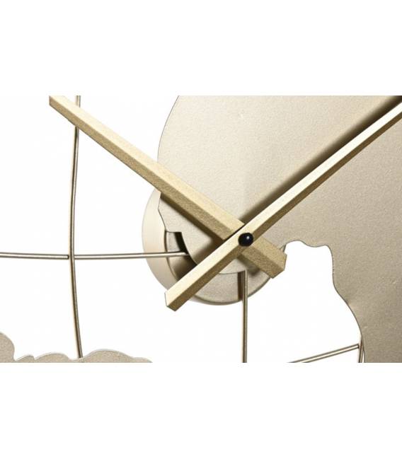 Laikrodis WORLD MAP Ø60 auksinis