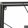 Laikrodis METAL GLASS 80x80 juodas