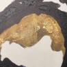 Paveikslas YELLOW BLOTS 60x60 juodas/geltonas