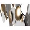 Dekoracija CIRCLES 157x77 pilka/auksinė