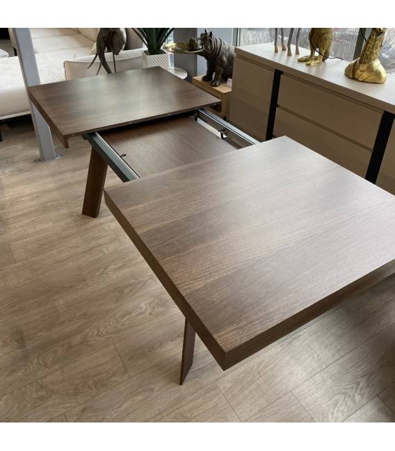 Išskleidžiamas stalas VEGA 160(210)x90 tamsiai rudas