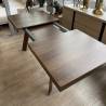 Išskleidžiamas stalas VEGA 160(210)x90 tamsiai rudas