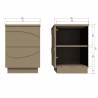 Naktinė spintelė TEO 50x36 beige