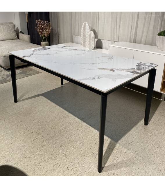 Išskleidžiamas stalas TIAGO 160(220)x90 baltas