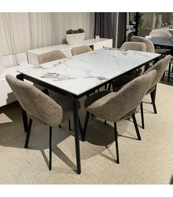 Išskleidžiamas stalas TIAGO 160(220)x90 baltas
