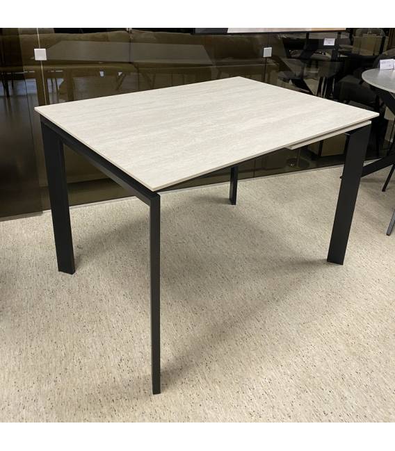 Išskleidžiamas stalas LOREO 110(160)x80 rusvas