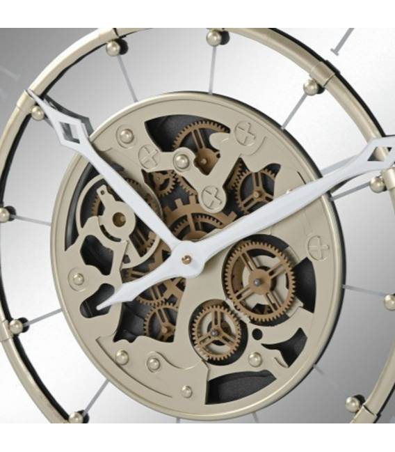 Laikrodis IRON GEARS Ø67 sidabrinis