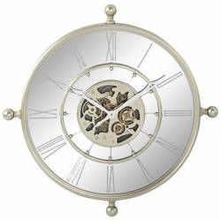 Laikrodis IRON GEARS Ø67 sidabrinis