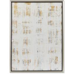 Paveikslas GLASS-A 60x80 baltas/auksinis