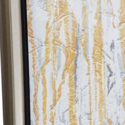Paveikslas GLASS-B 60x80 baltas/auksinis