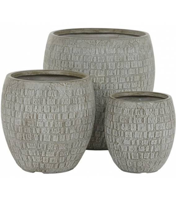 Vazonas MAGNESIA GREY-L 50x60 pilkas