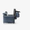 Sofa-lova KLUSTER 188x100 mėlyna
