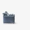 Sofa-lova KLUSTER 188x100 mėlyna