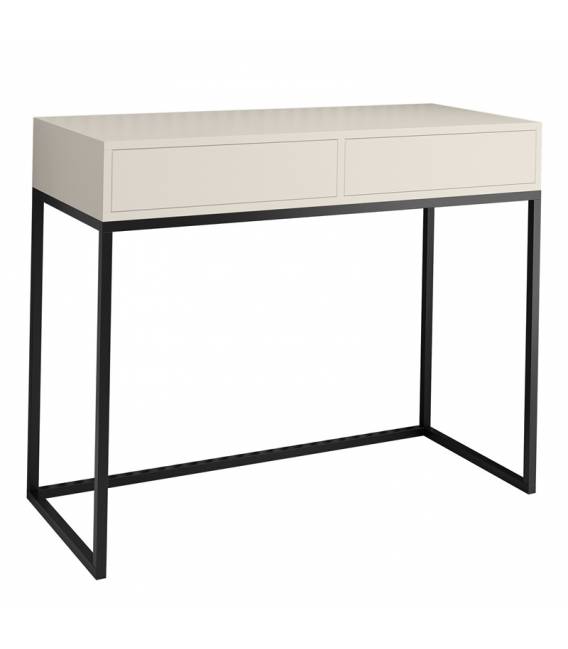 Konsolė AGRIO 100x35 balta/juodos kojelės