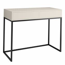 Konsolė AGRIO 100x35 balta/juodos kojelės